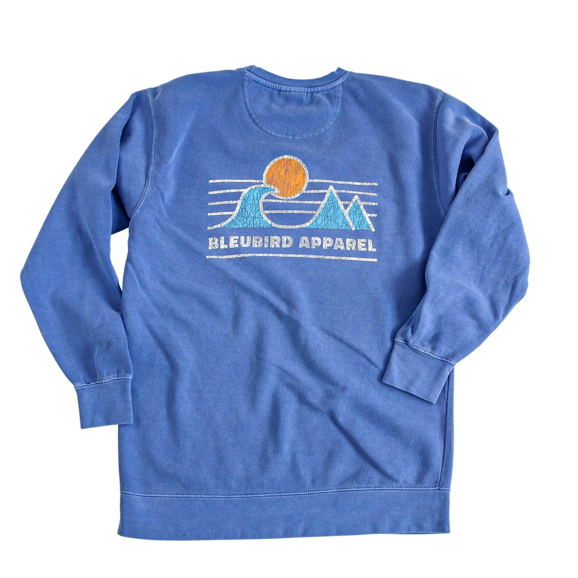 Unisex Horizon Crew Pullover - Blue