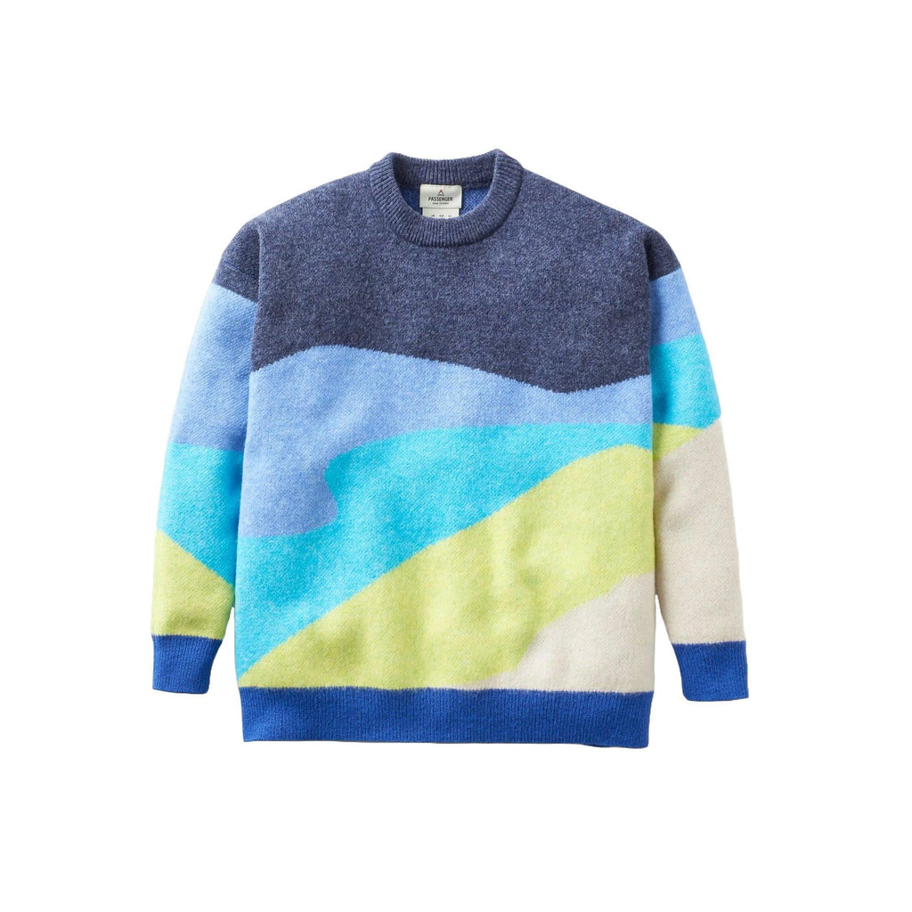 Women's Scenic Knitted Jumper - Blue