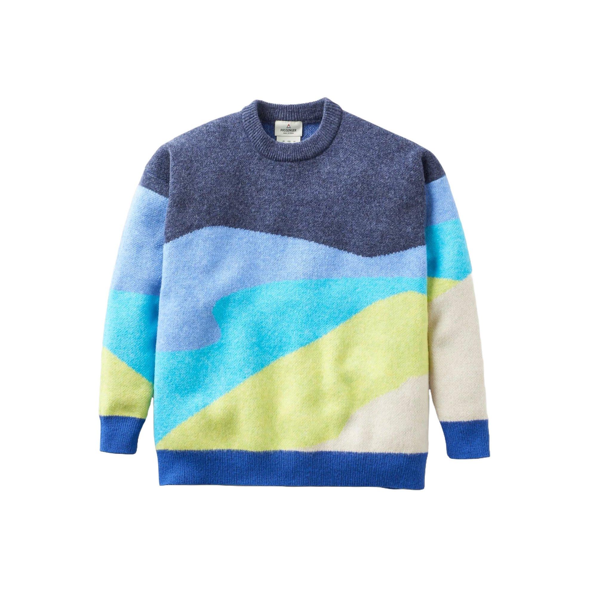 Women's Scenic Knitted Jumper - Blue