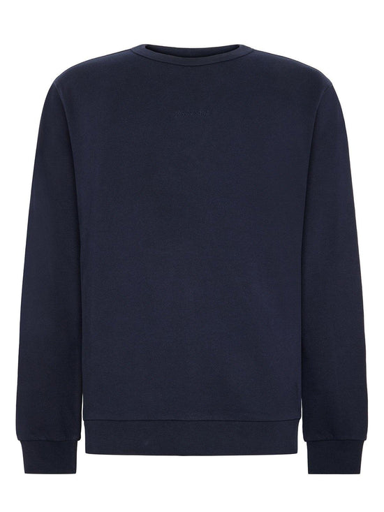 Men's Logo Embroidery Crewneck Sweatshirt - Navy