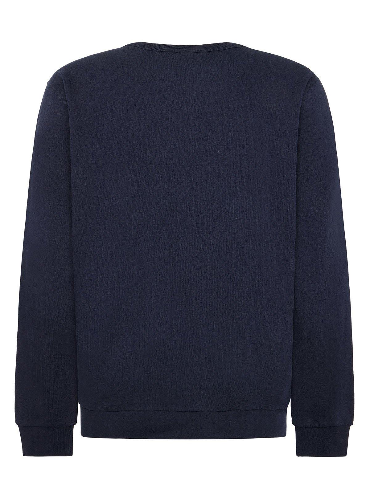Men's Logo Embroidery Crewneck Sweatshirt - Navy