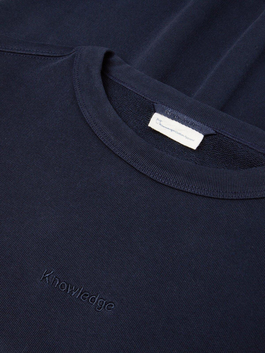Men's Logo Embroidery Crewneck Sweatshirt - Navy