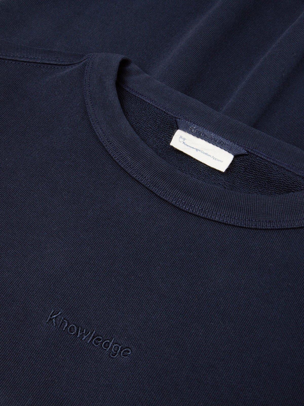 Men's Logo Embroidery Crewneck Sweatshirt - Navy
