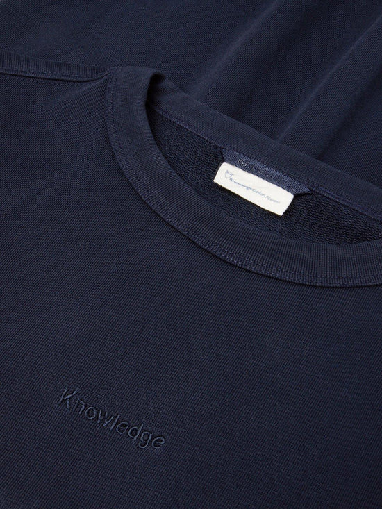 Men's Logo Embroidery Crewneck Sweatshirt - Navy