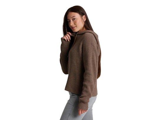 Women's Fireside Hoody Sweater - Brown