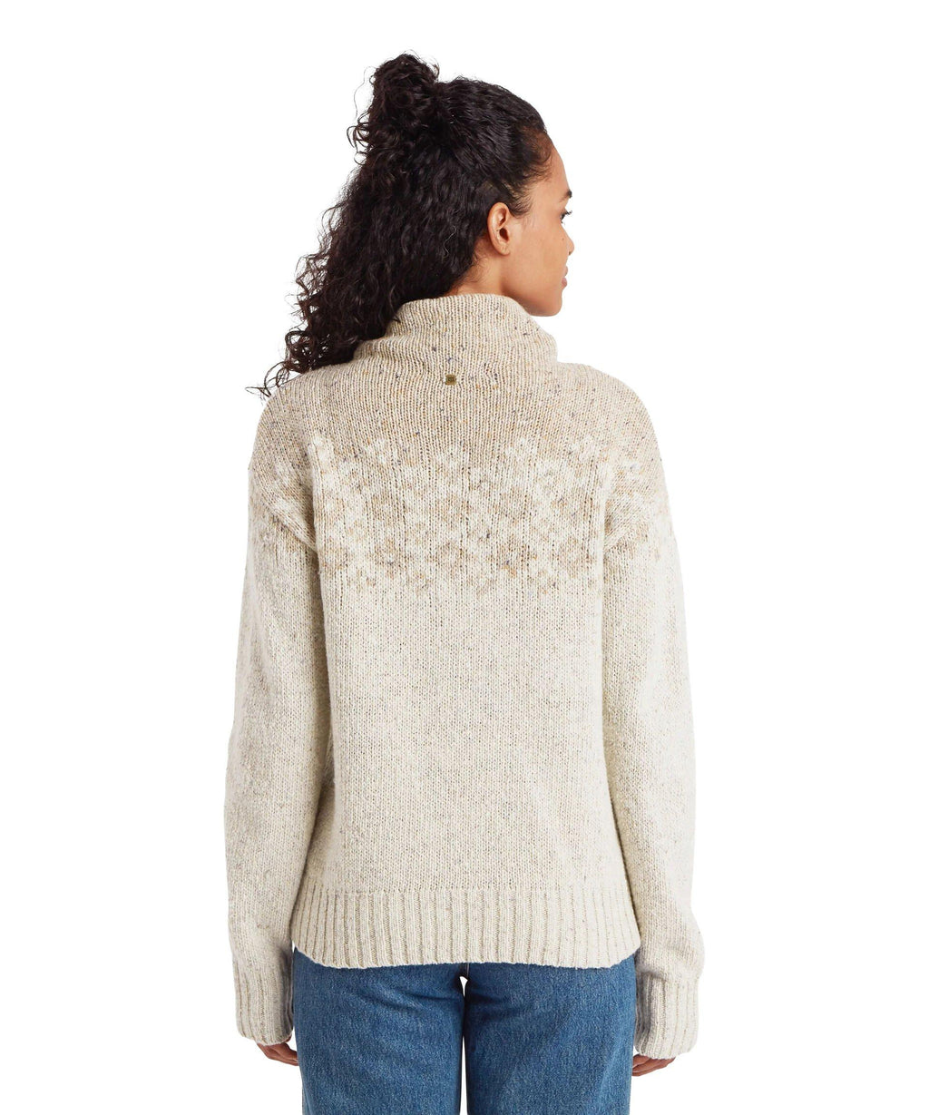 Women's Mandari Mock Neck Sweater - Cream