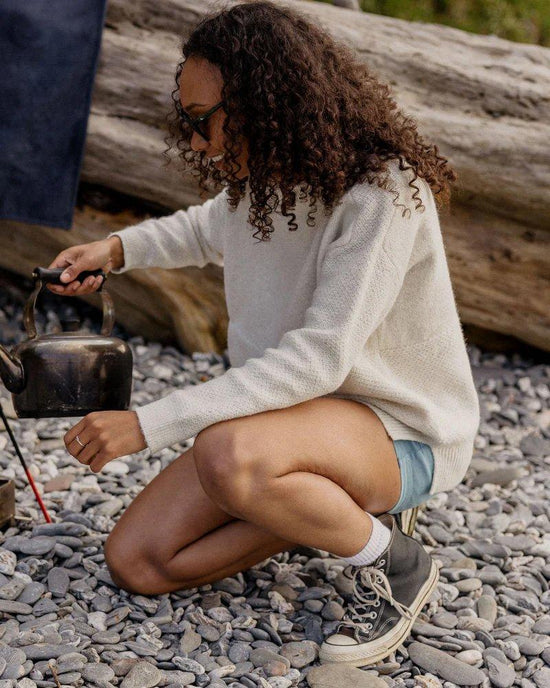 Women's Cove Cotton Knitted Jumper - White