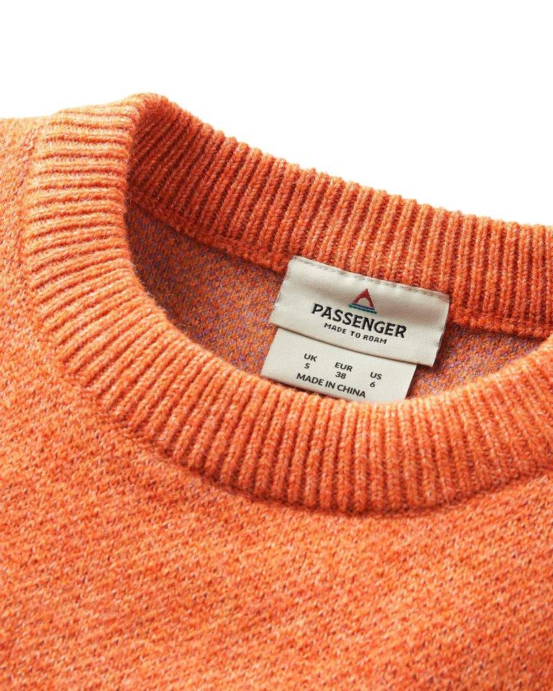 Women's Scenic Knitted Jumper -  Purple / Orange