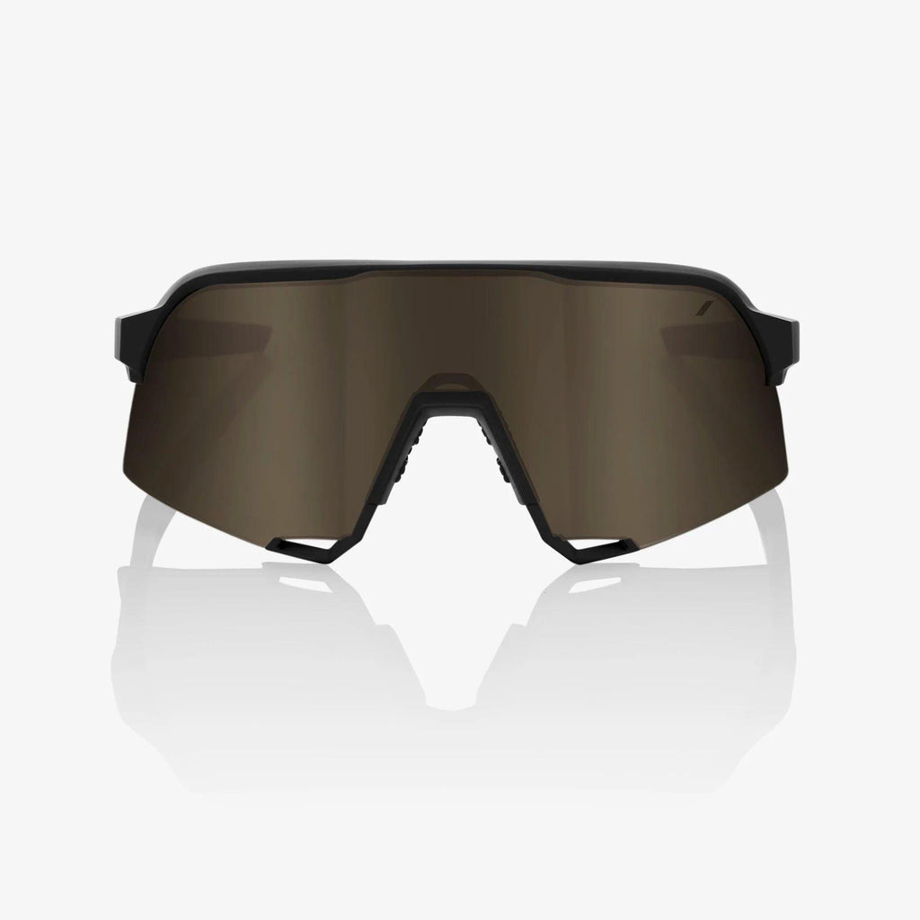 S3 Sunglasses - Soft Tact Black - Soft Gold Mirror Lens