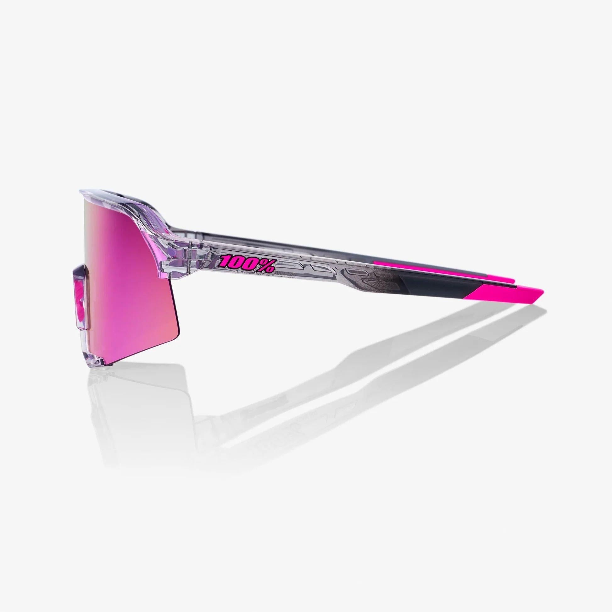 100% サングラス　S3 パープルミラー 100% S3 Sunglasses - Purple Multilayer Mirror Lens | Tiso