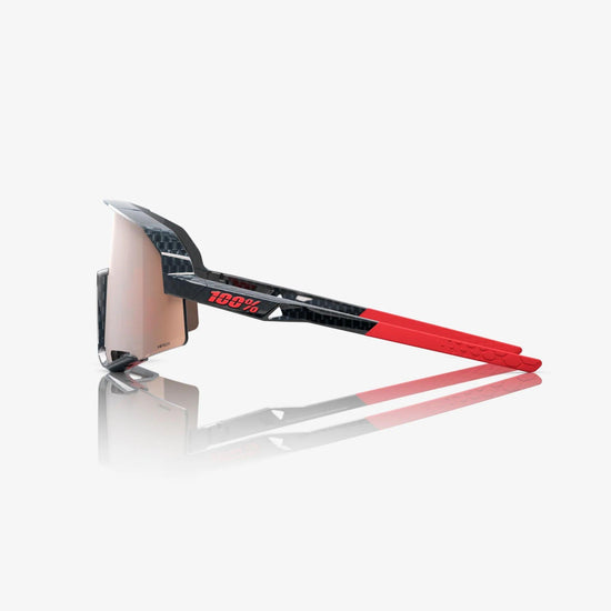 Slendale Sunglasses - Gloss Carbon Fibre - HiPER Crimson Silver Mirror Lens