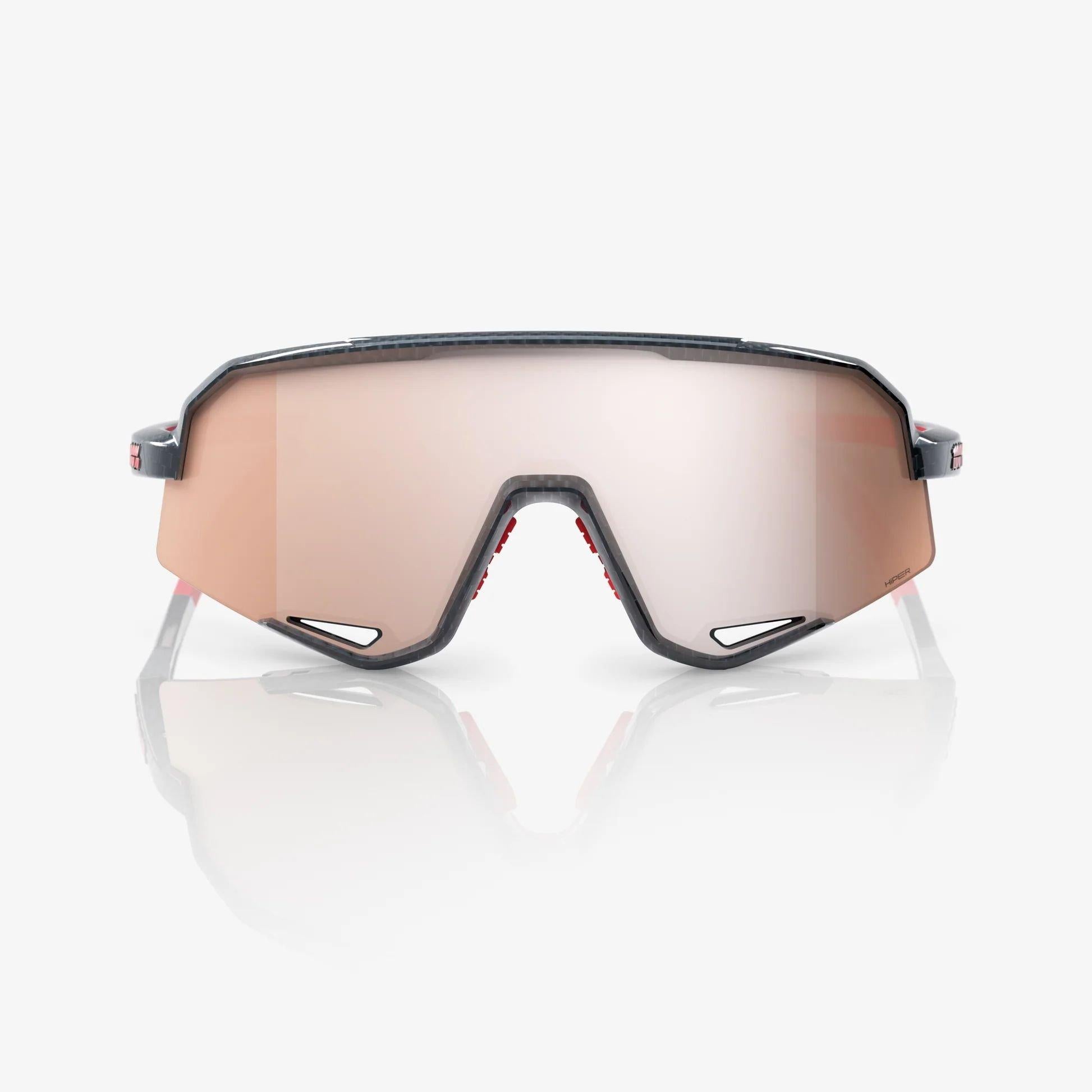 Slendale Sunglasses - Gloss Carbon Fibre - HiPER Crimson Silver Mirror Lens