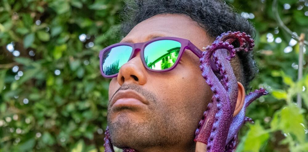 Gardening with a Kraken Sunglasses - Purple