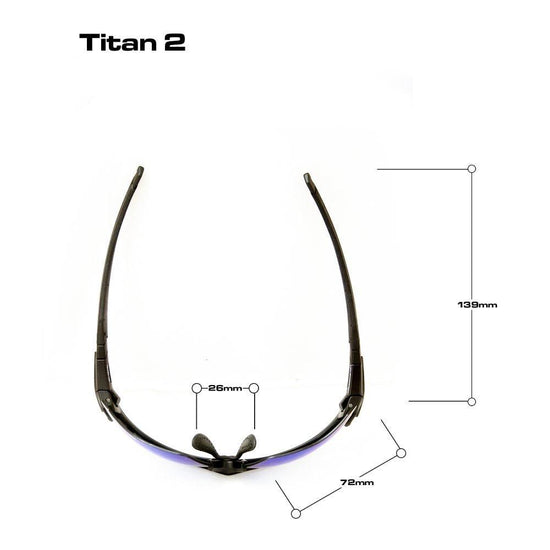 Unisex Titan XB630OS Sunglasses - Black / Blue