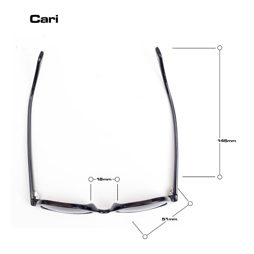 Cari - Shiny Black | Grey Graduated