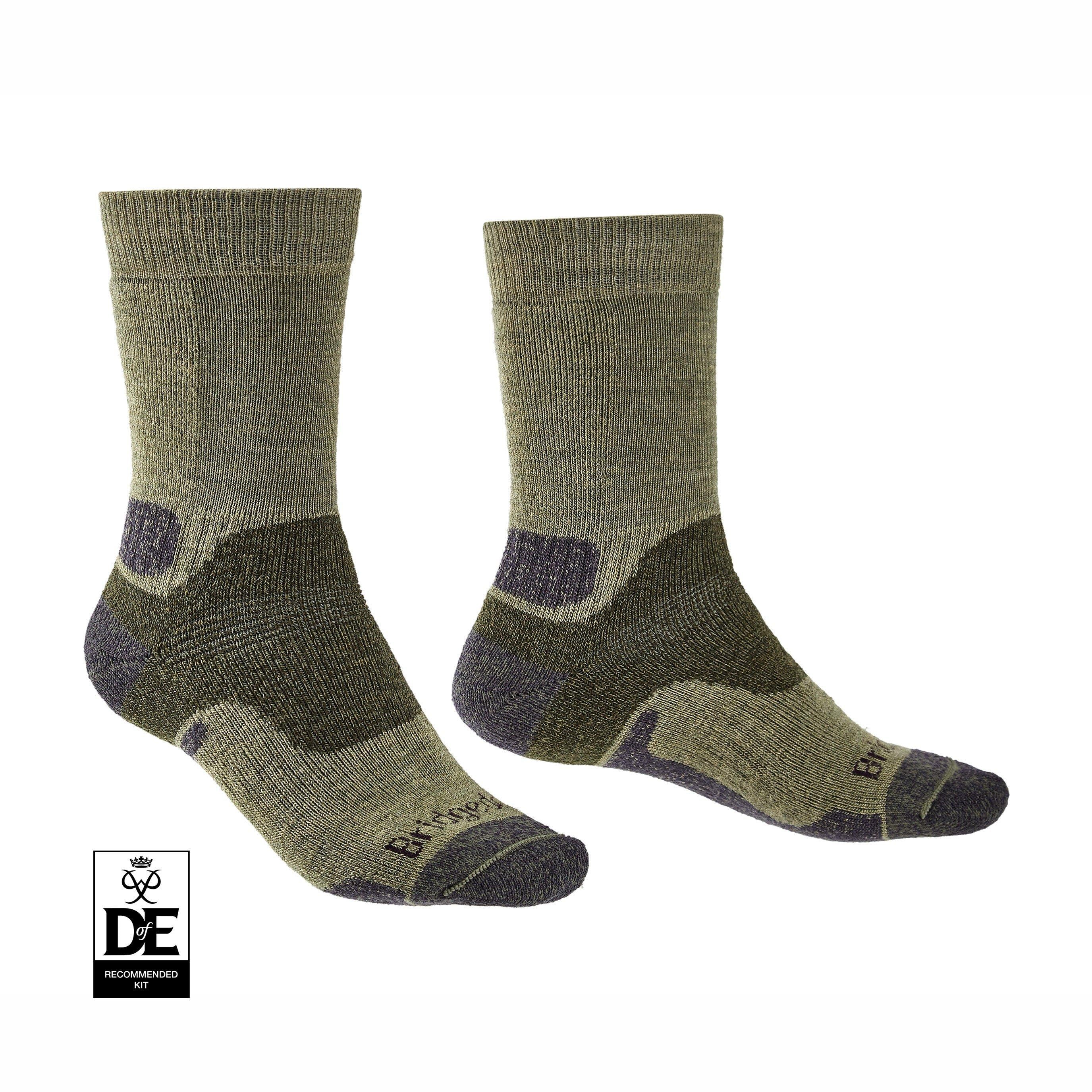 Men's Midweight Merino Performance Socks - Green