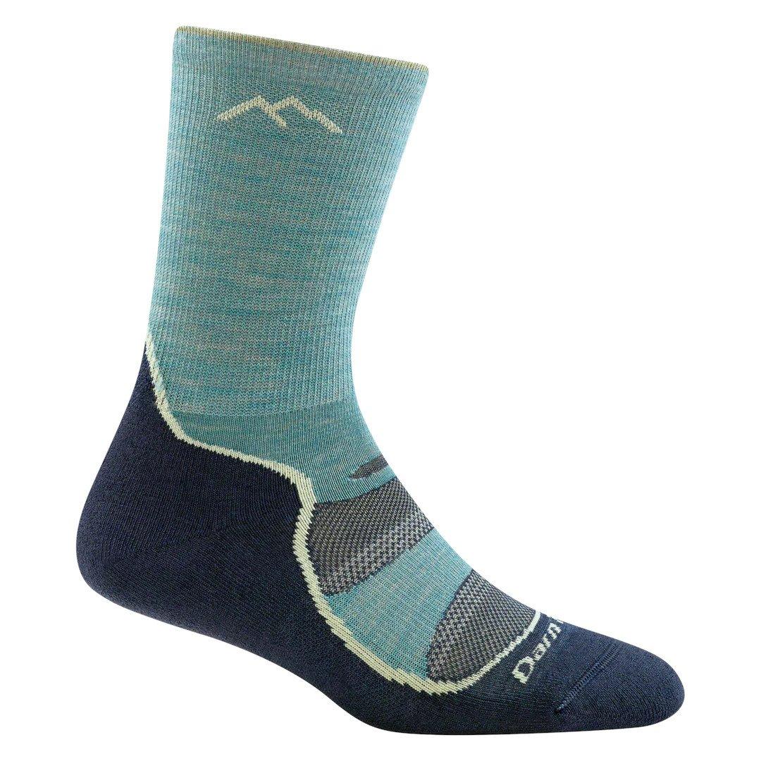 Women's Light Hiker Micro Crew Hiking Socks - Aqua