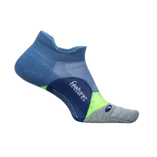 Unisex Elite Light Cushion No Show Tab Socks - Blue
