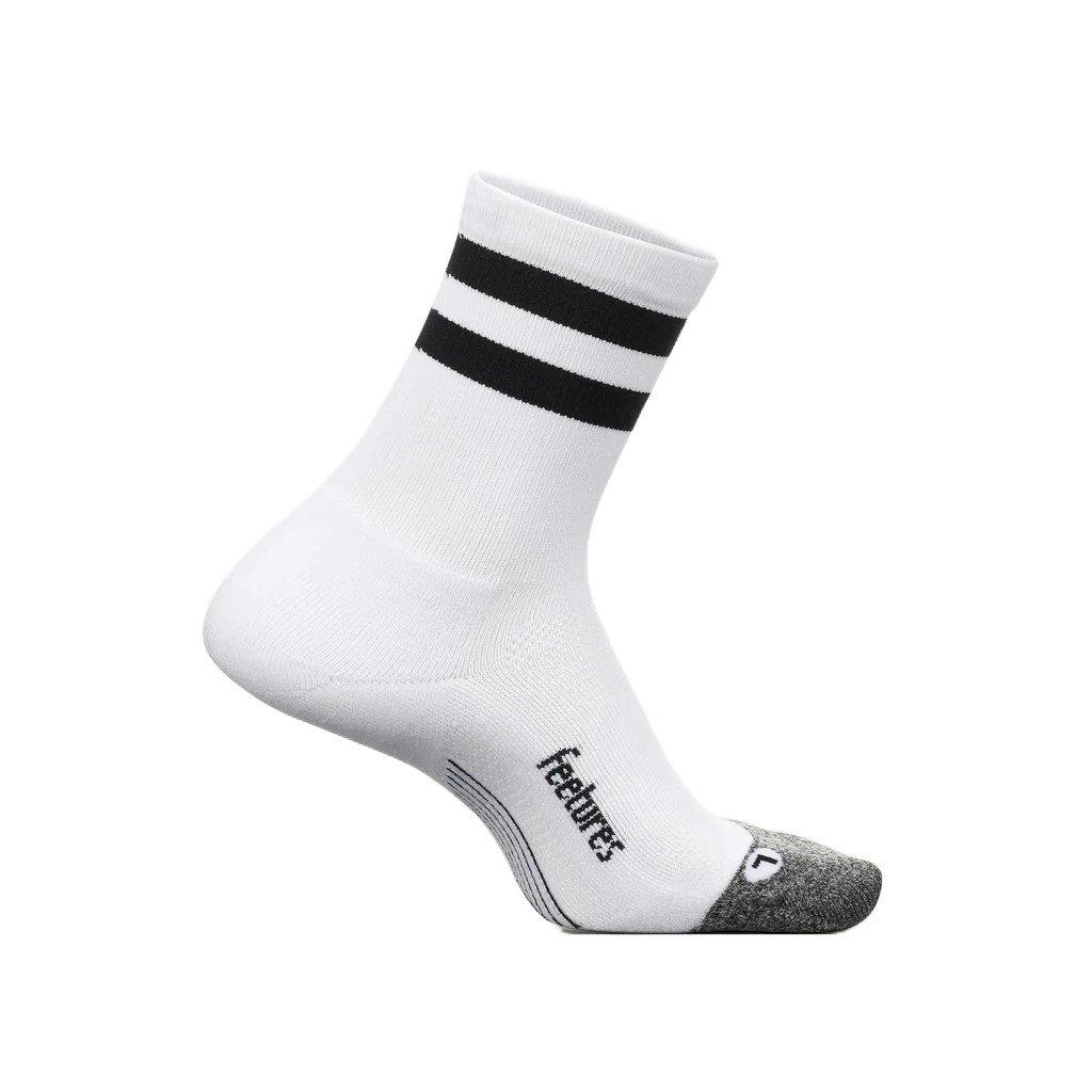 Unisex Elite Light Cushion Mini Crew Socks - White