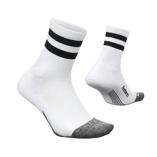 Unisex Elite Light Cushion Mini Crew Socks - White