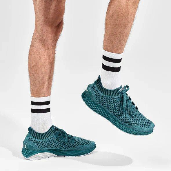 Unisex Elite Light Cushion Mini Crew Socks - White