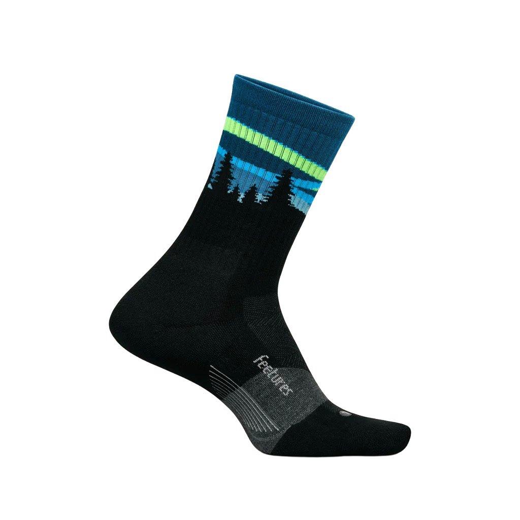 Unisex Trail Maximum Cushion Mini Crew Socks - Black