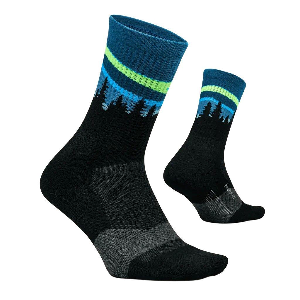 Unisex Trail Maximum Cushion Mini Crew Socks - Black