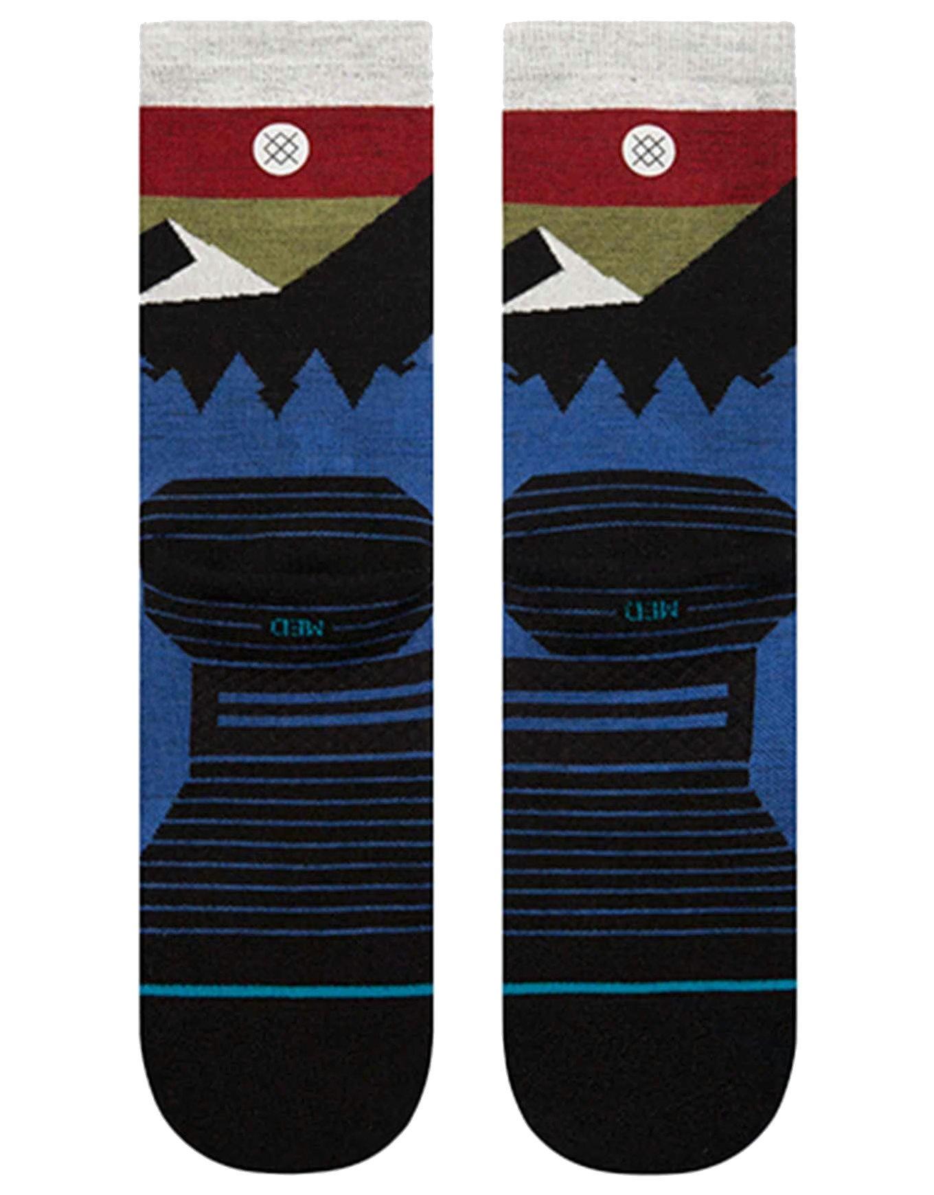 Unisex Light Wool Crew Socks - Blue