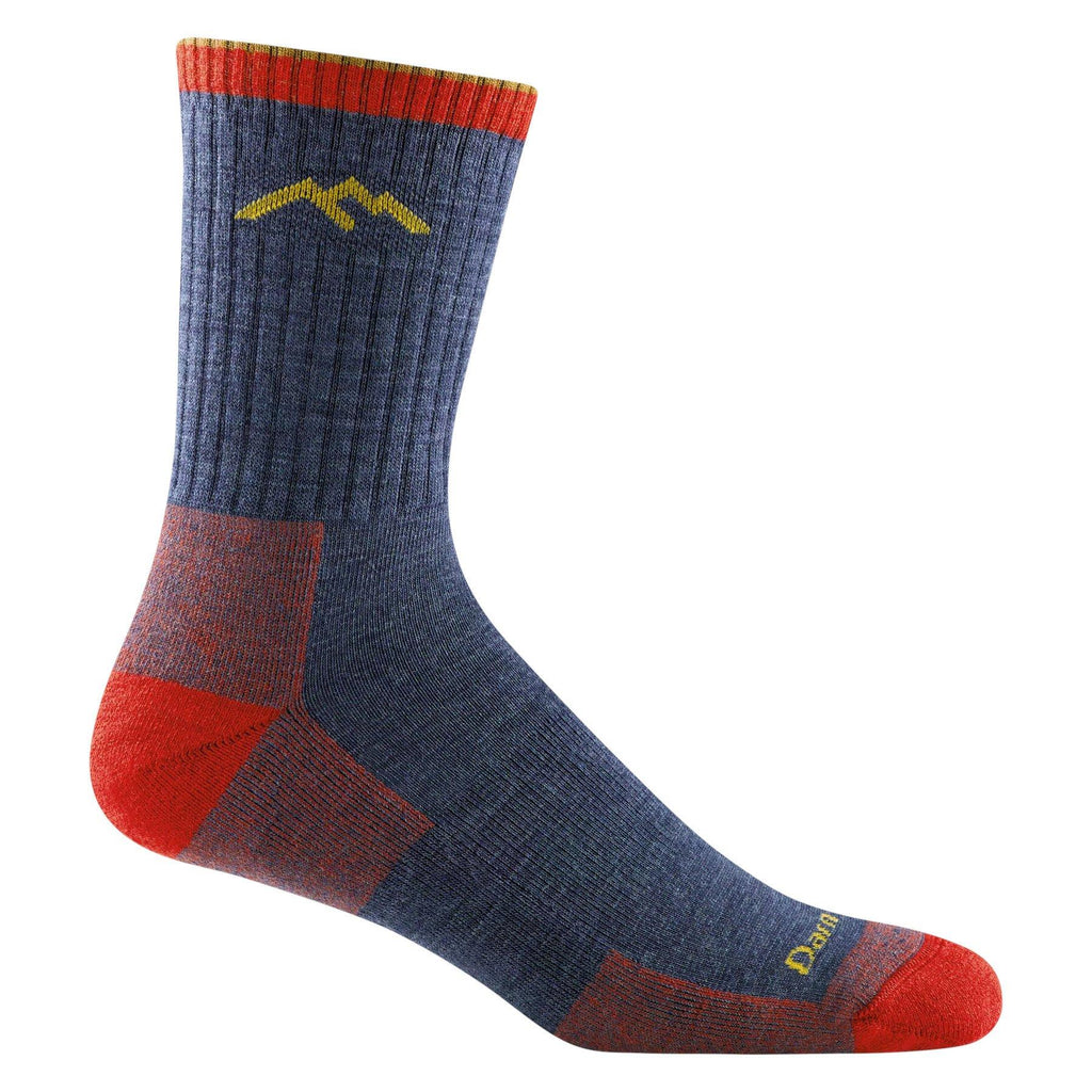 Men's Hiker Micro Crew Midweight Hiking Sock - Denim