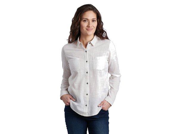 Kuhl Women's Adele Long Sleeve - White/ Natural | Tiso