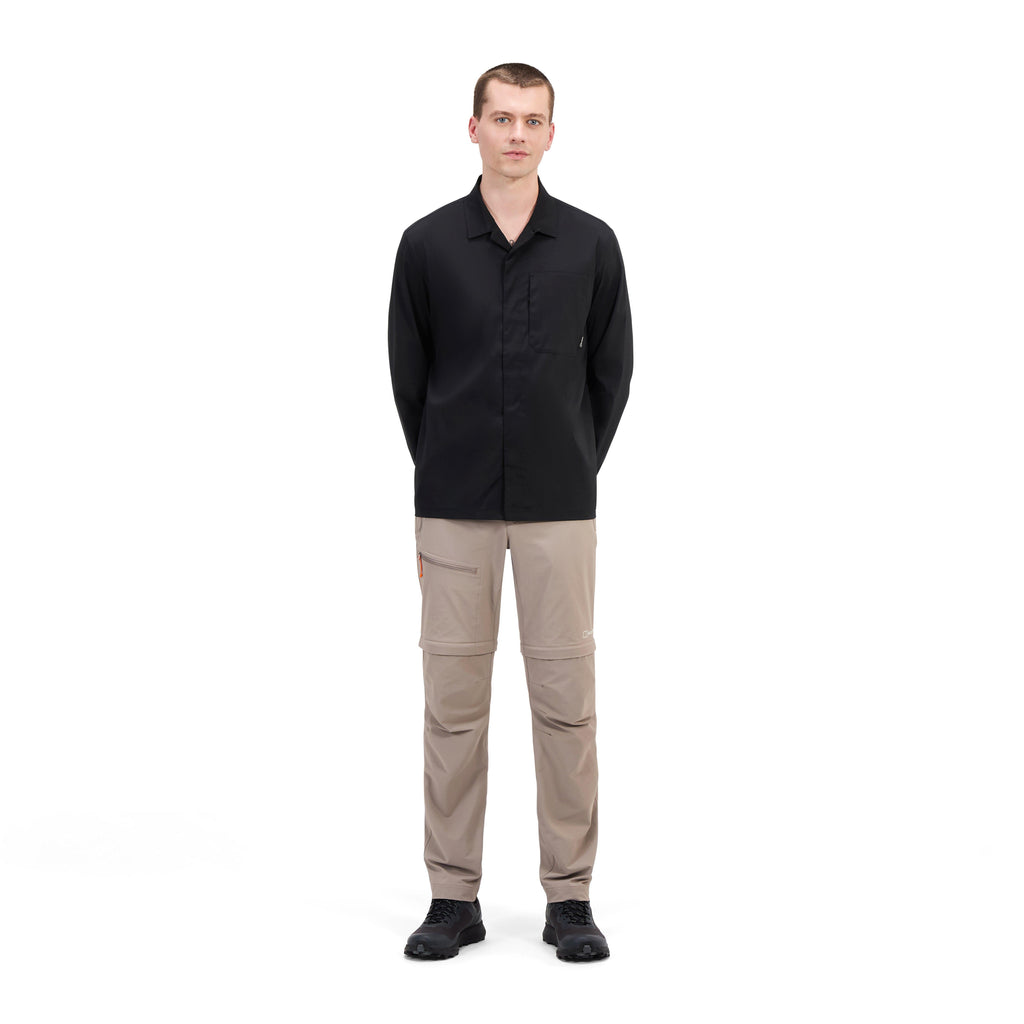 Men's Explorer Long-Sleeve Overshirt - Black