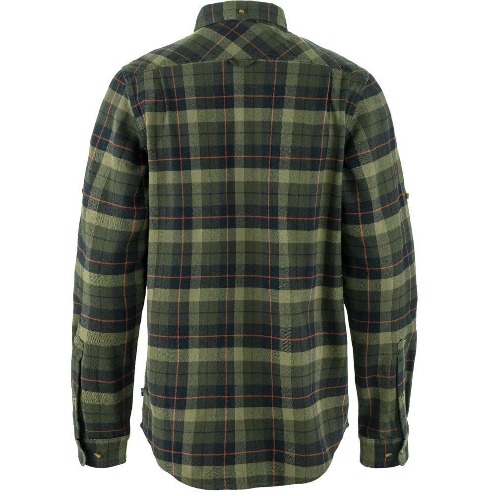 Men's Singi Heavy Flannel Shirt - Black / Green