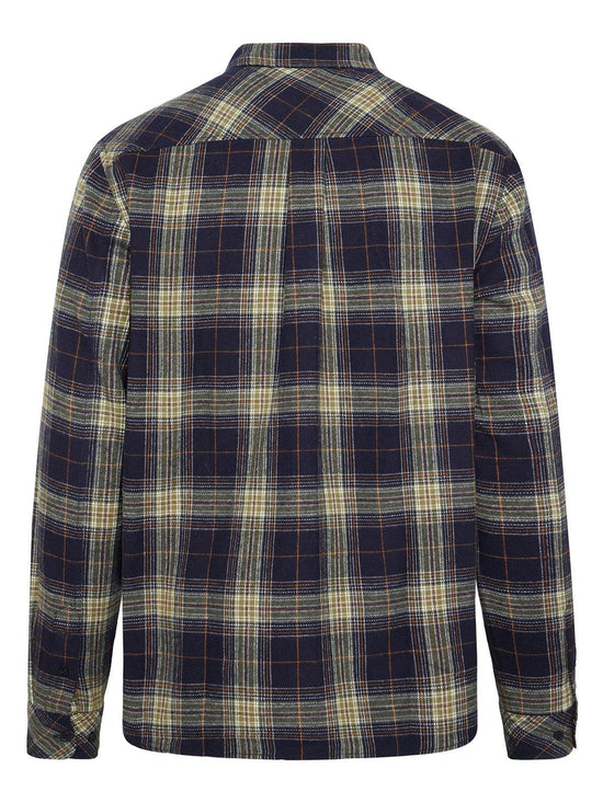 Men's Checked Flannel Shirt - Blue