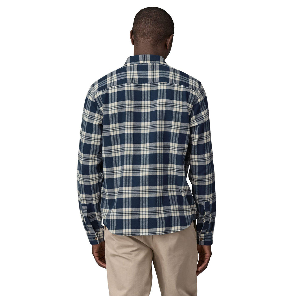 Men's Long-Sleeved Lightweight Fjord Flannel Shirt - Navy