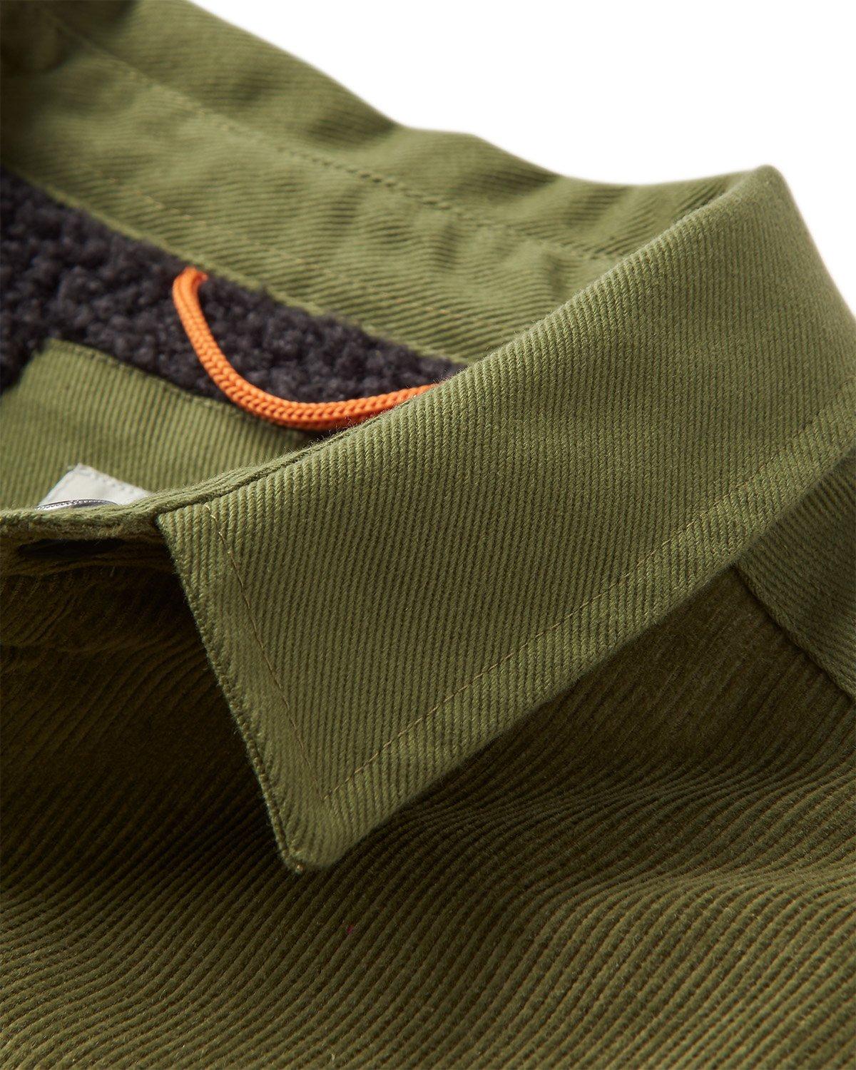 Men's Kodiak Sherpa Lined Cord Overshirt - Green