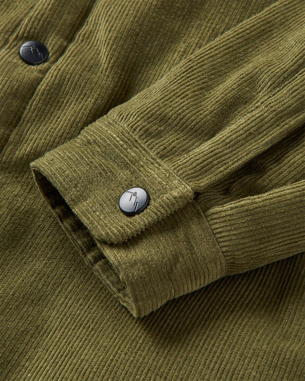 Men's Kodiak Sherpa Lined Cord Overshirt - Green