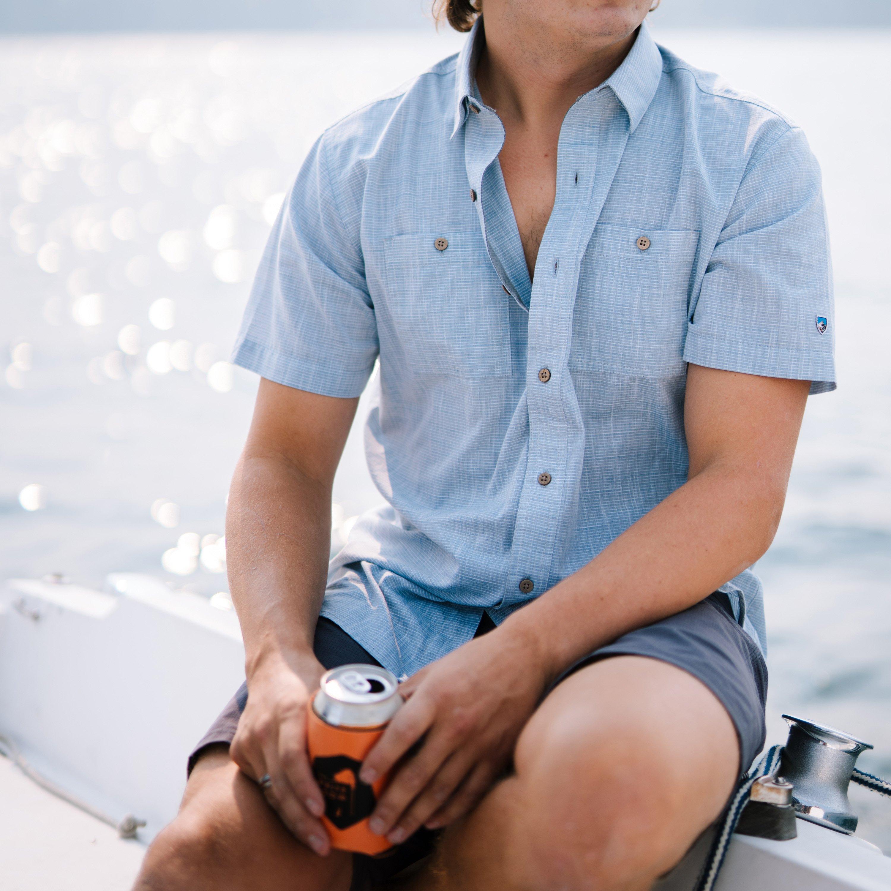 Men's Karib Short-Sleeve Shirt - Blue