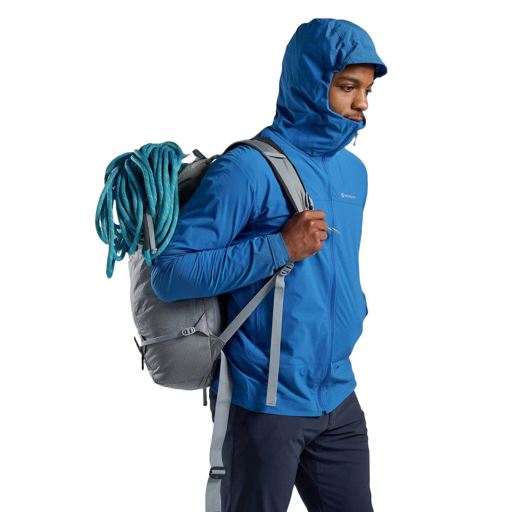 Men's Tenacity Nano Hooded Softshell Jacket - Blue