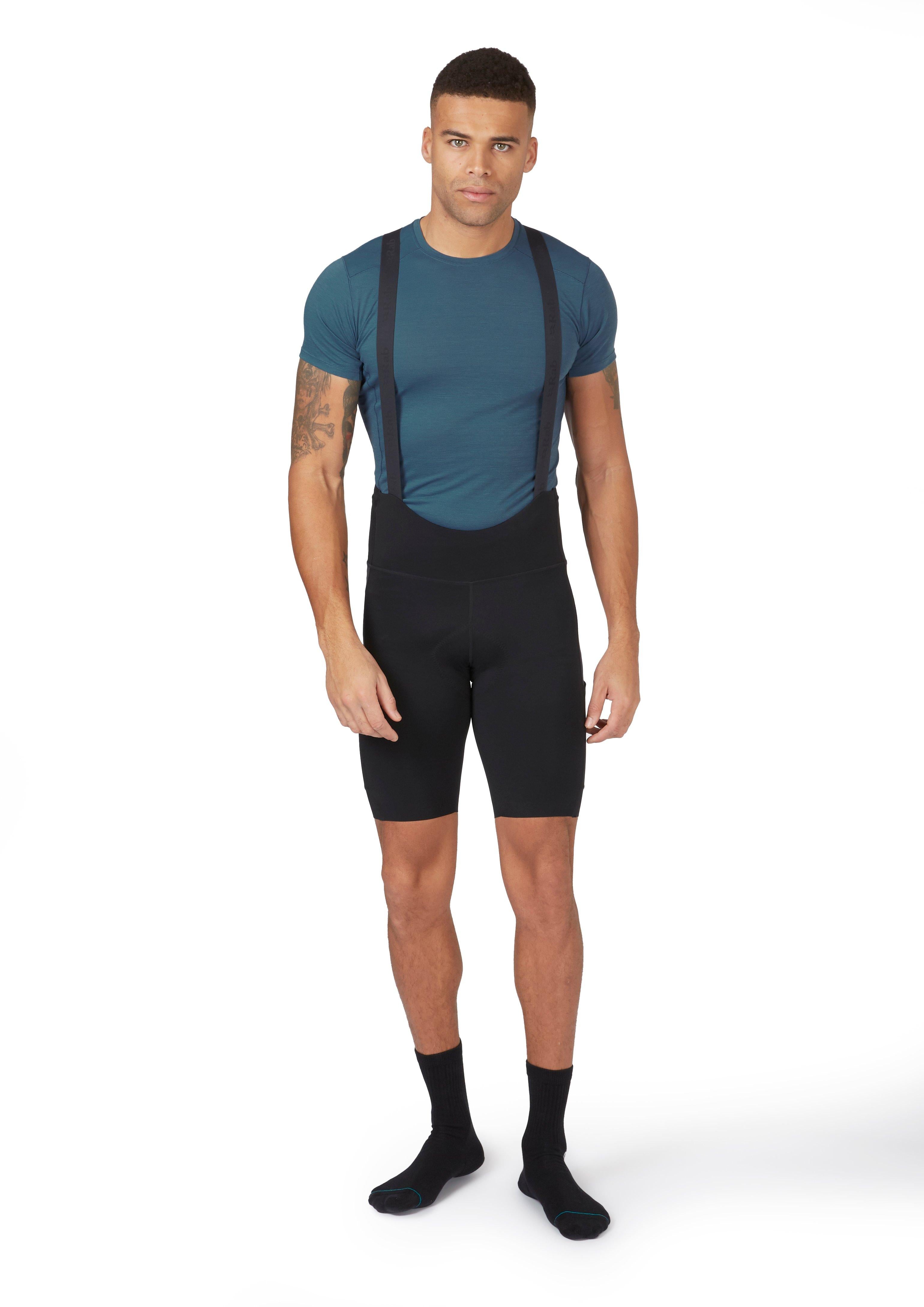 Men's Cargo Bib Shorts - Black