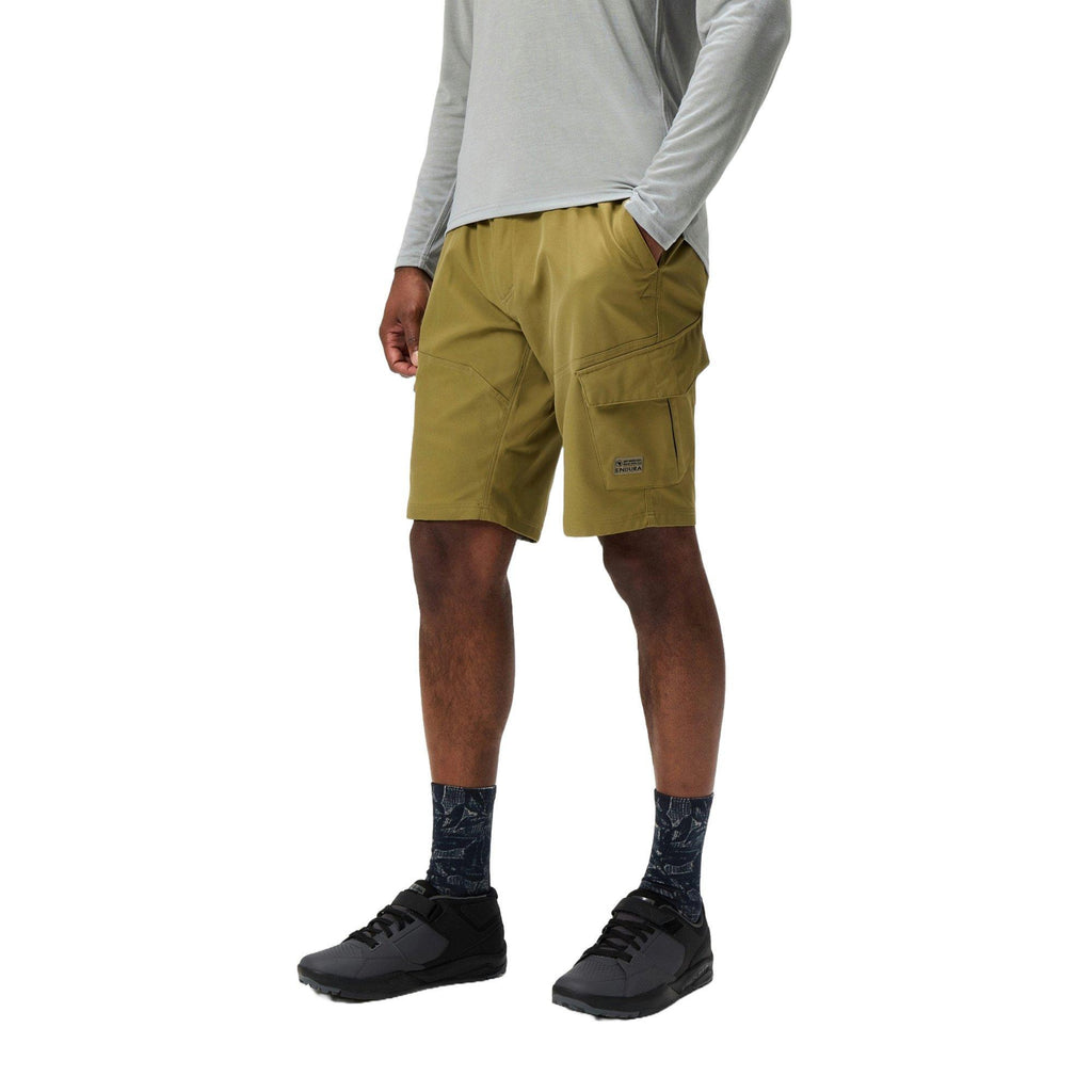Men's Loop Cargo Shorts with Liners - Brown