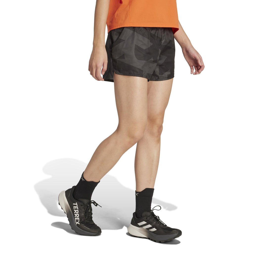 Women's Multi Printed 5" Shorts - Grey