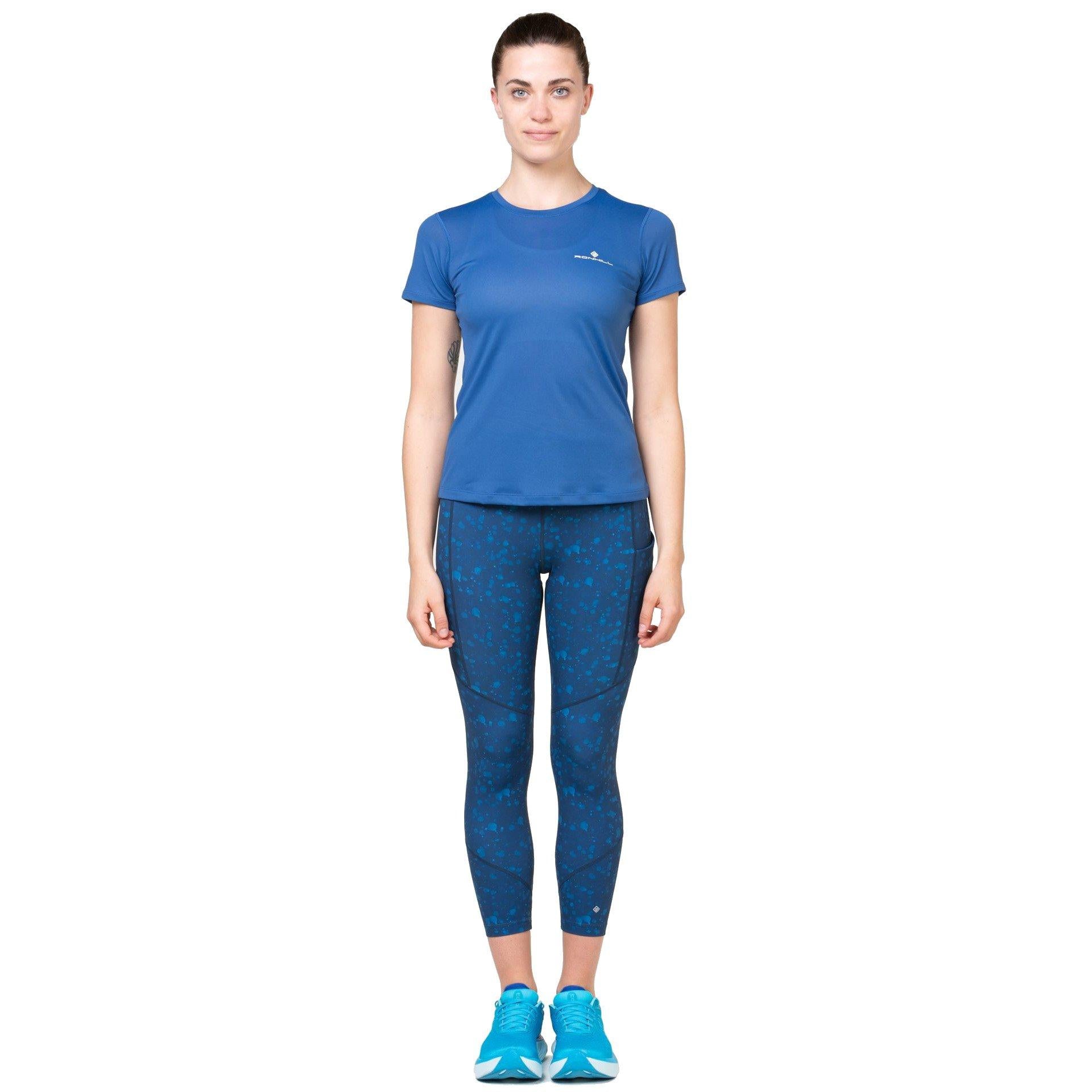 Women's Tech Crop Tights - Blue