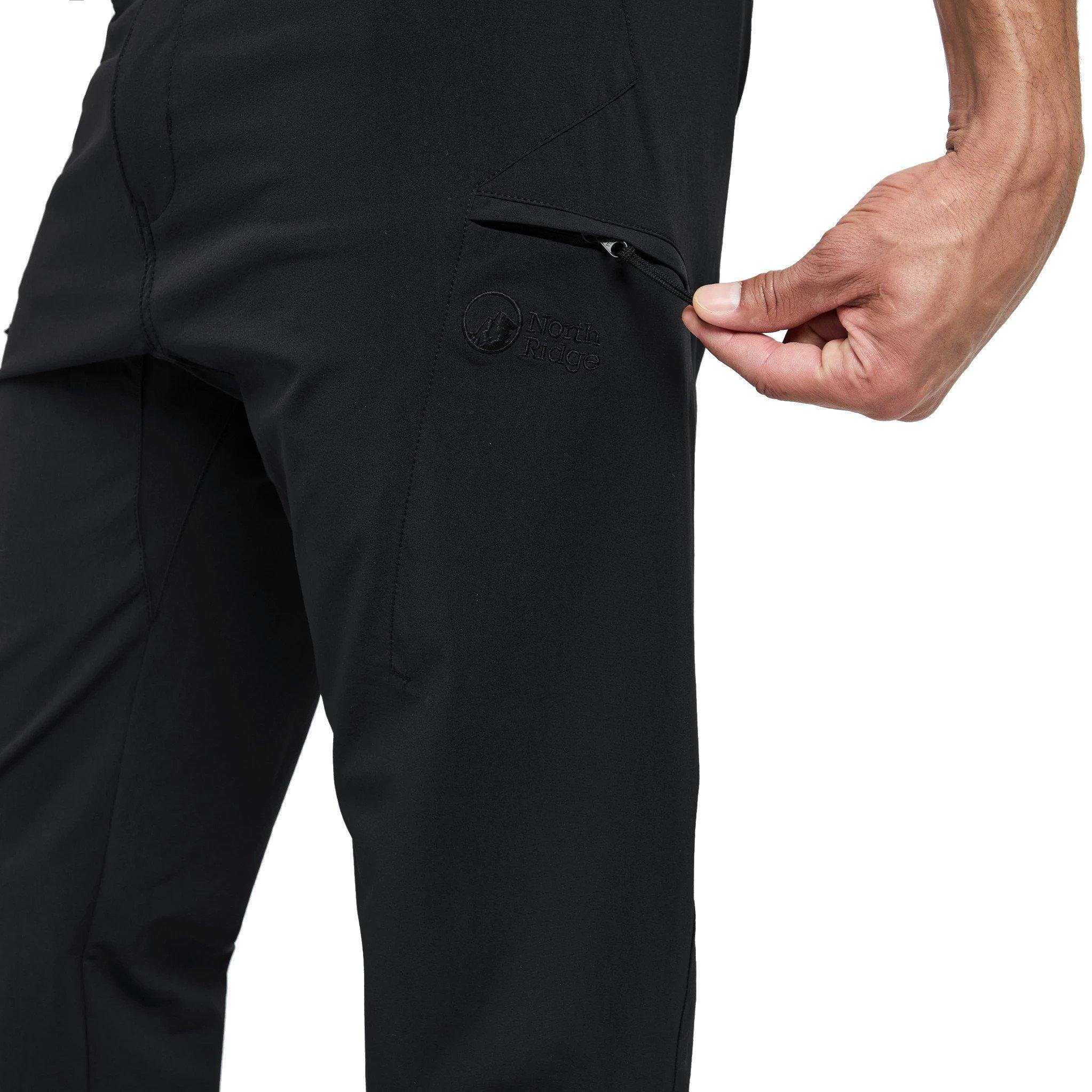 Men's Tech Walking Trousers (Reg) - Black