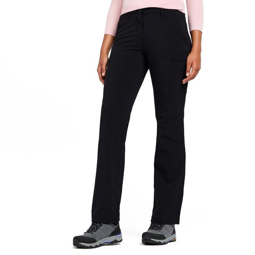 Women's Stretch Roll-Up Trousers (Regular) - Black