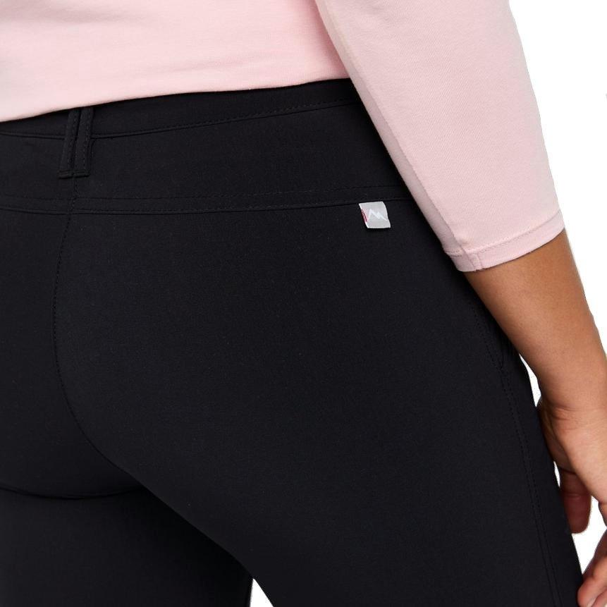 Women's Stretch Roll-Up Trousers (Regular) - Black