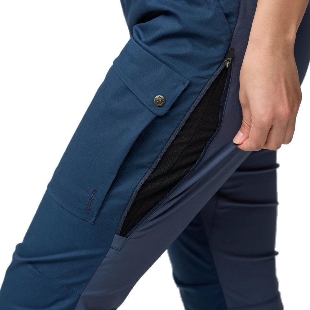 Women's Abisko Hybrid Trail Trousers - Navy