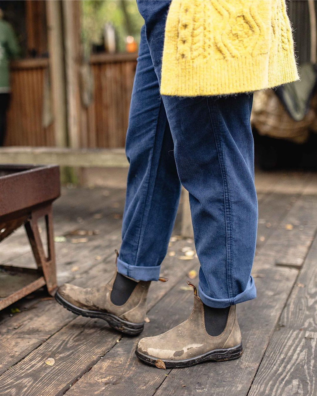 Women's Compass Corduroy Trousers - Regular - Navy