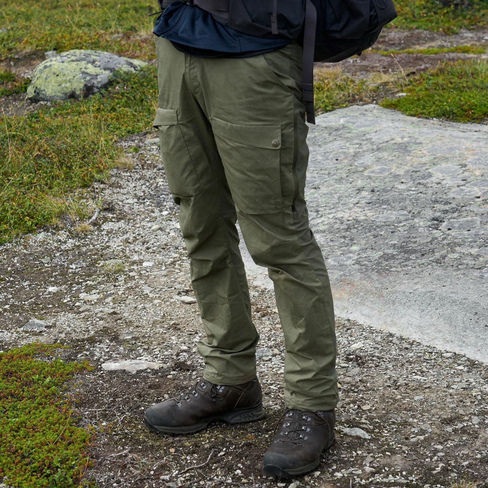 パンツ aiku 1004-37 Fjallraven Men's Abisko Hybrid Trail Trousers - Green | Tiso