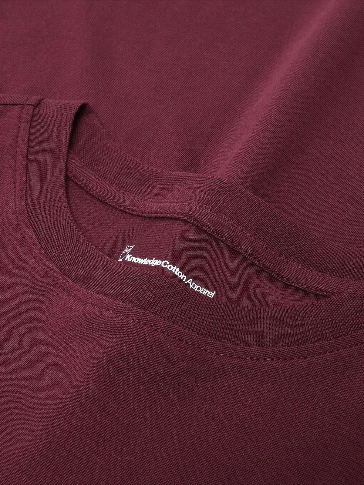 Women's Basic Cotton Long-Sleeve T-Shirt - Purple