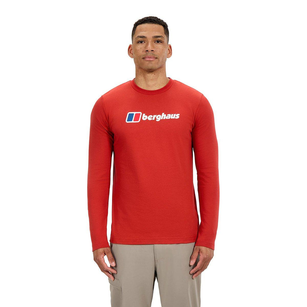 Men's Big Logo Long-Sleeve T-Shirt - Orange